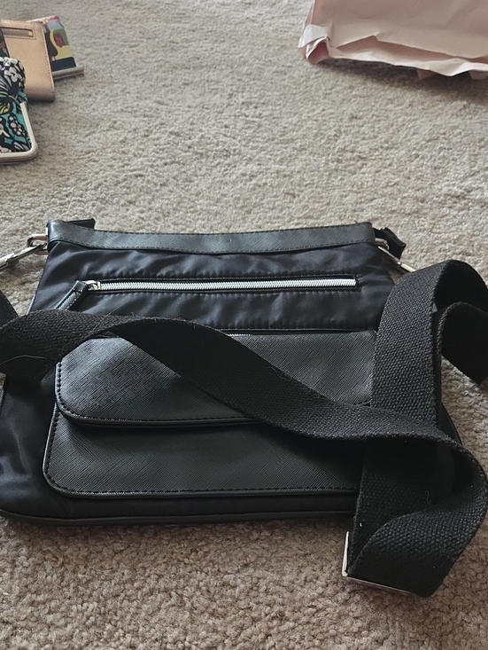 Chico's Handbags - Black Womens Chicos Crossbody Bag with Multiple Zippers